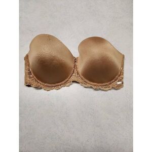 Montelle Intimates size 32F Nude Strapless Bra